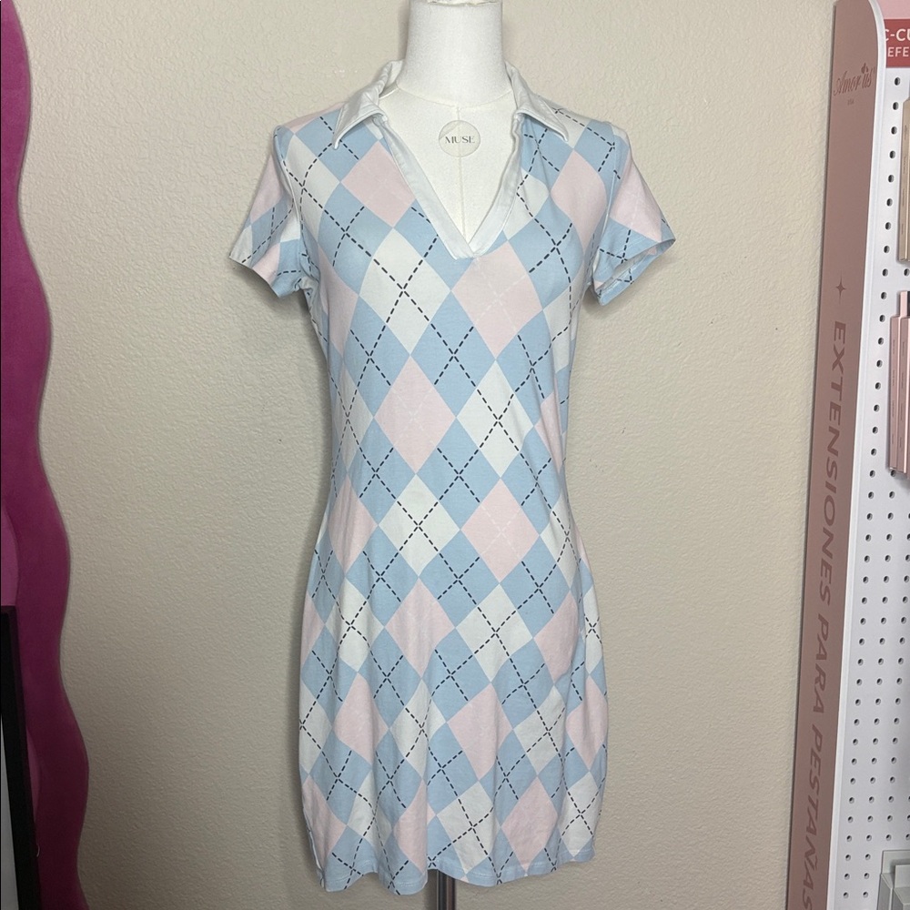 Pastel Argyle Dress